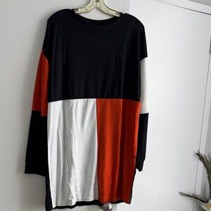 Color Block Long Sleeve Shirt